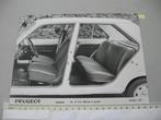 PEU 116 Peugeot 104 GL Berline, interieur, persfoto 1977, Ophalen of Verzenden, Zo goed als nieuw, Peugeot