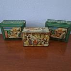 Set van 3 oude koek en thee blikken, Ophalen of Verzenden, Gebruikt, Overige, Overige merken