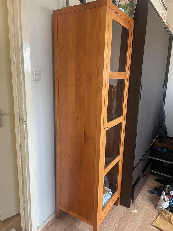 Vitrinekast, Huis en Inrichting, Kasten | Vitrinekasten, Zo goed als nieuw, 150 tot 200 cm, 50 tot 100 cm, 25 tot 50 cm, Ophalen
