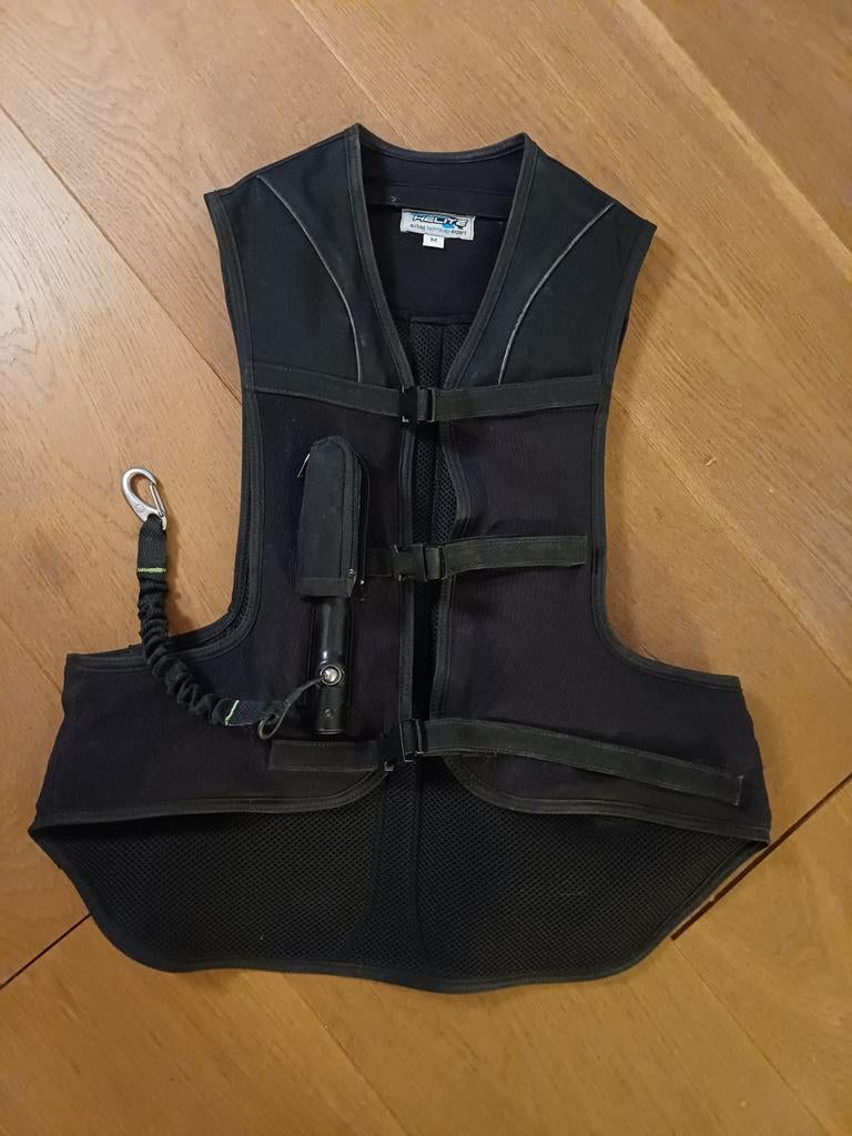 Airjacket Helite - bodyprotector - maat S - als nieuw, Dieren en Toebehoren, Paardrijkleding, Zo goed als nieuw, Dames, Heren
