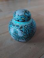 Chinees porseleinen gemberpotje met bloemmotieven, Ophalen of Verzenden