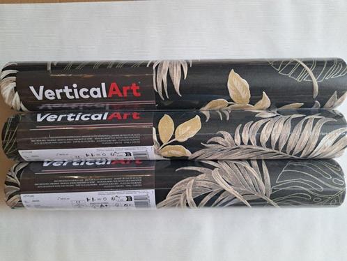 PALMBLADEREN VLIESBEHANG botanisch - VerticalArt A64303, Huis en Inrichting, Stoffering | Behang, Zwart, Grijs, minder dan 10 m²