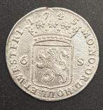 1745 Scheepjes schelling Holland, Postzegels en Munten, Munten | Nederland, Vóór koninkrijk, Zilver, Losse munt, Overige waardes