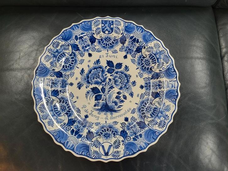 Delfts Blauw Herdenkingsbord WD-027  Vredestein Doetinchem, Antiek en Kunst, Antiek | Wandborden en Tegels, Ophalen of Verzenden
