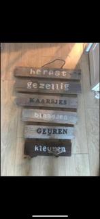 Houten wanddecoratie - Herfst thema, Ophalen, Gebruikt