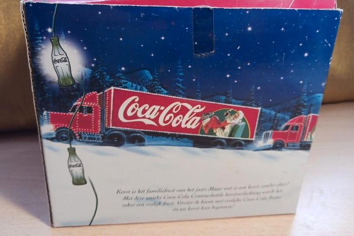 Coca Cola Flesjes als Kerstverlichting in originele doos, Diversen, Kerst, Gebruikt, Ophalen of Verzenden