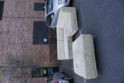Designer Hoekbank met hocker, Huis en Inrichting, Banken | Bankstellen, Gebruikt, Vierpersoons of meer, Minder dan 150 cm, 75 tot 100 cm