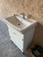 Badkamerkastje met wasbak, Huis en Inrichting, Ophalen, Minder dan 50 cm, Gebruikt, Minder dan 100 cm