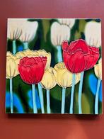 Tegel met tulpen, Antiek en Kunst, Verzenden