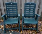 Twee Hartman tuinstoelen groen, Tuin en Terras, Tuinstoelen, Ophalen of Verzenden, Gebruikt, Kunststof