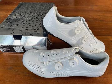 NIEUWE  Supacaz KAZZE carbon wielrenschoenen - WIT - maat 46 beschikbaar voor biedingen