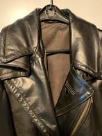 Zware Leren Solex Jas - Maat L/XL - retro vintage, Ophalen of Verzenden, Zo goed als nieuw, Maat 52/54 (L), Zwart