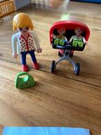 playmobil 5573 moeder met tweeling baby, Ophalen of Verzenden, Zo goed als nieuw, Complete set