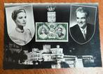 A vintage postcard Prince Rainier III and Grace Kelly 1956., Verzamelen, Ophalen of Verzenden, Zo goed als nieuw, Kaart, Foto of Prent