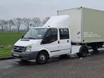 FORD TRANSIT 350 trekker + oplegger!, Gebruikt, 7 stoelen, Wit, Bedrijf