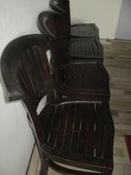 Tafel en vier stoelen koloniaals ., Ophalen