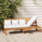 Dagbed met crèmekleurig kussen 200x60x75, Ophalen of Verzenden, Nieuw, Hout