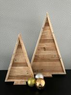 Houten Kerstboompjes set van 2 NIEUW, Ophalen of Verzenden, Gebruikt