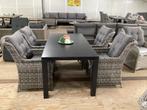 Diningset Graniettafel Wicker Diningstoel Tuinset Tuinmeubel, Ophalen, 4 zitplaatsen, Nieuw, Wicker