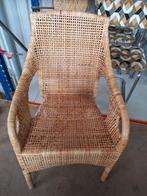 Leuke rieten rotan stoel ikea, Ophalen of Verzenden, Gebruikt, Bruin, Eén