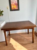 Leuke stevige tafel uit grootmoeders tijd 80x120 m2, Ophalen, 50 tot 100 cm, Zo goed als nieuw, 150 tot 200 cm