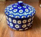 Bunzlau Antieke Boterpot met tekst, Ophalen of Verzenden