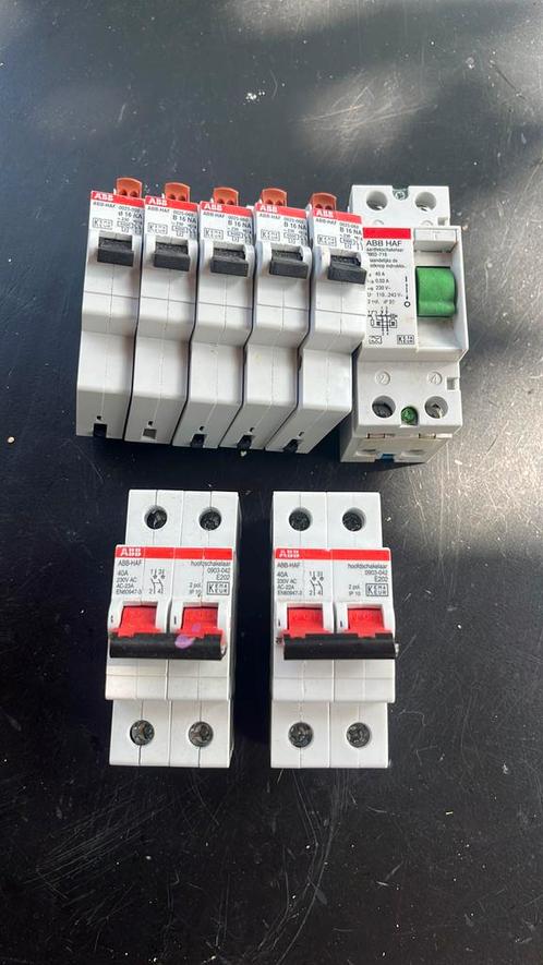 ABB automaten aardlekschakelaar hoofdschakelaars, Doe-het-zelf en Verbouw, Elektra en Kabels, Gebruikt, Schakelaar, Ophalen of Verzenden