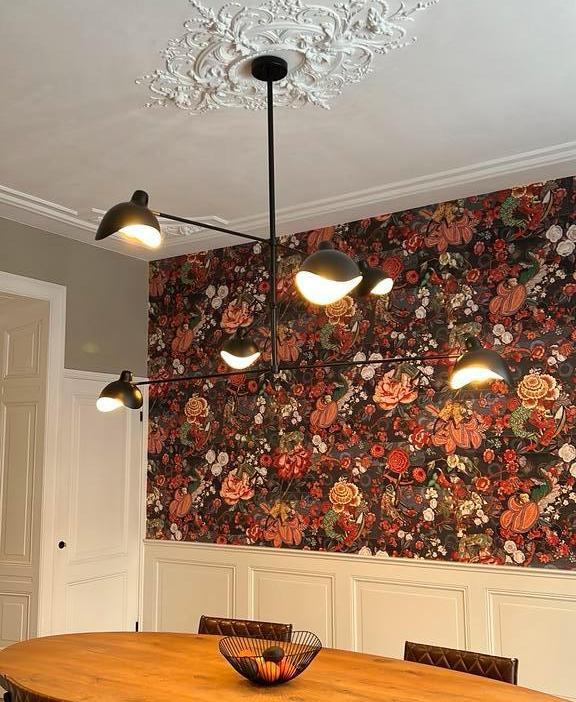 Designer hanglamp kroonluchter van Eichholtz, Huis en Inrichting, Lampen | Kroonluchters, Zo goed als nieuw, Metaal, Ophalen
