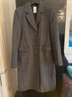 Erich Fend jas zgan lange jas grijs geruit maat 38-40, Kleding | Dames, Jassen | Winter, Ophalen of Verzenden, Zo goed als nieuw