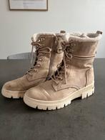Esprit Beige veter boots met voering (maat 37), Ophalen of Verzenden, Gedragen, Beige, Lage of Enkellaarzen