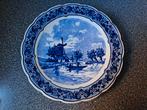 Delftsblauw wandbord diameter 30,5 cm gemarkeerd., Ophalen of Verzenden