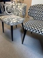 2 Rupert & Rupert Stoeltjes Zwart Wit, Huis en Inrichting, Ophalen, Gebruikt, Twee, Zwart