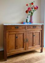 Amsterdamse School dressoir marmer blad, Ophalen, Zo goed als nieuw, 25 tot 50 cm