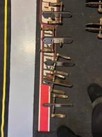 Deurklinken brons jaren 50, Doe-het-zelf en Verbouw, Hang- en Sluitwerk, Ophalen, Zo goed als nieuw, Koper of Messing, Klink of Kruk