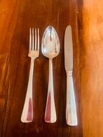 Sola100 verzilverd dinercouvert haagsch lofje, Ophalen of Verzenden, Zo goed als nieuw, Zilver, Los bestek