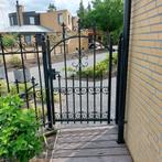 Hekwerk tuin terras poort staal hekje looppoort sierhekwerk, Ophalen, Met poort, Gebruikt, Tuinhek