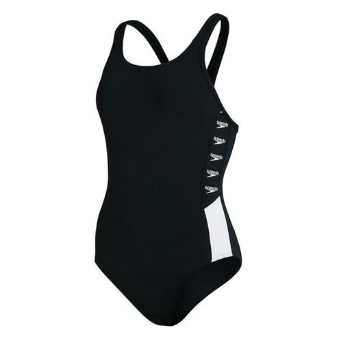 Nieuw Speedo Boom Logo Splice Muscleback badpak Zwart / Wit, Kleding | Dames, Badmode en Zwemkleding, Nieuw, Badpak, Zwart, Ophalen of Verzenden