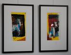 2 Luik schilderijen van kunstenaar Julles., Antiek en Kunst, Ophalen