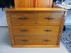 Solide houten ladenkast, Ophalen, Gebruikt, 50 tot 100 cm, 3 of 4 laden