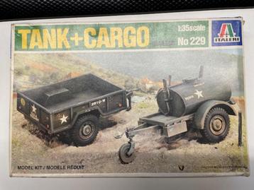 Bouwdoos 1:35 Italeri 229 Tank + cargo beschikbaar voor biedingen