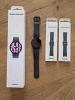 Samsung Galaxy Watch 6 + 2 extra bandjes, Conditie, Zwart, Ophalen of Verzenden, Zo goed als nieuw