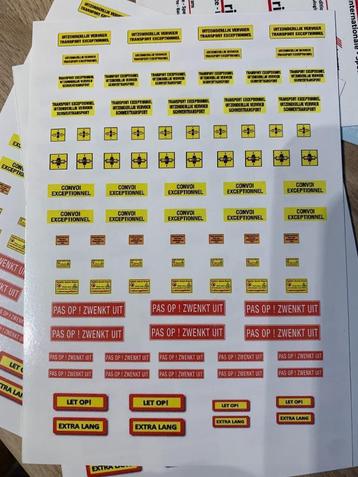 Waterslide Decals  velleje  vol met zwaar transport  Decals  beschikbaar voor biedingen