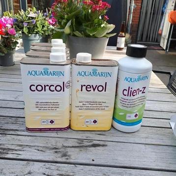 Aquamarijn Corcol - vloerolie hout & revol & clien-Z beschikbaar voor biedingen