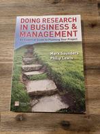 Doing Research in Business and Management, Mark N.K. Saunders, Philip Lewis, Ophalen of Verzenden, Management, Zo goed als nieuw