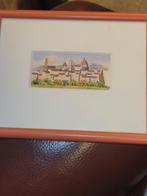 Aquarel Schilderij van Florence Ingelijst, Antiek en Kunst, Ophalen of Verzenden