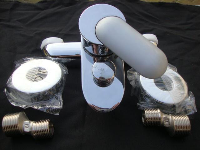 Cristina virgol badkraan mengkraan kranen kraan badmengkraan, Doe-het-zelf en Verbouw, Sanitair, Nieuw, Kraan, Rvs, Ophalen of Verzenden