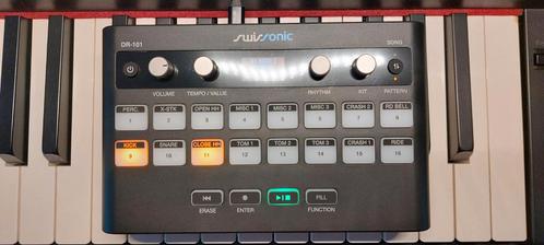 Compacte Drumcomputer Swissonic DR-101, Muziek en Instrumenten, Drumcomputers, Zo goed als nieuw, Overige merken, Verzenden