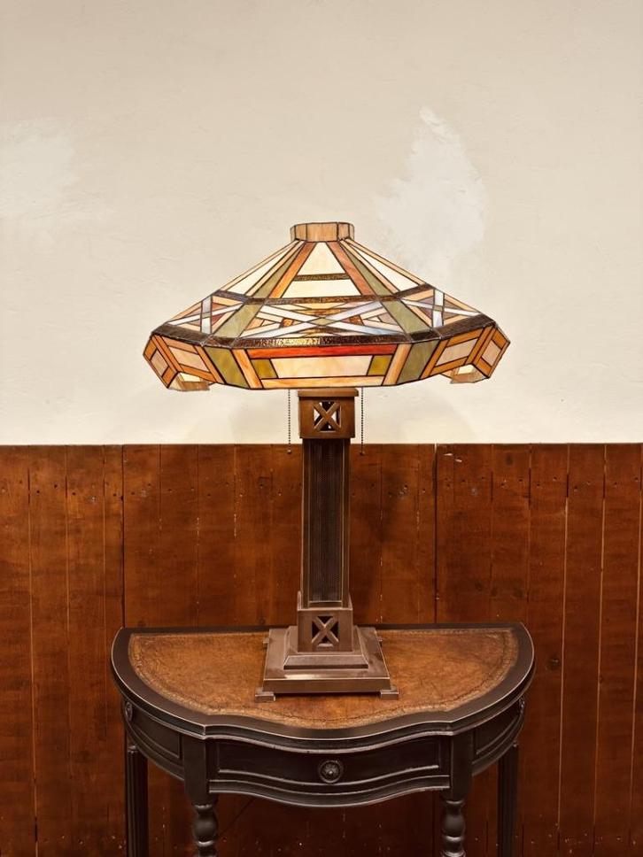 Engelse Tiffany Tafellamp, Antiek en Kunst, Antiek | Kantoor en Zakelijk, Ophalen