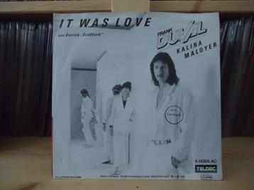 7" Single Frank Duval - It Was Love / Dream-Machine beschikbaar voor biedingen