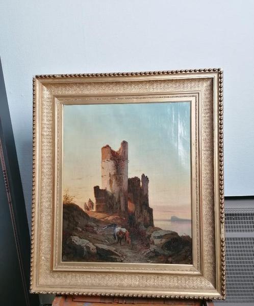 François Antoine Bossuet(1798–1889)Antiek schilderij op doek, Antiek en Kunst, Kunst | Schilderijen | Klassiek, Ophalen of Verzenden
